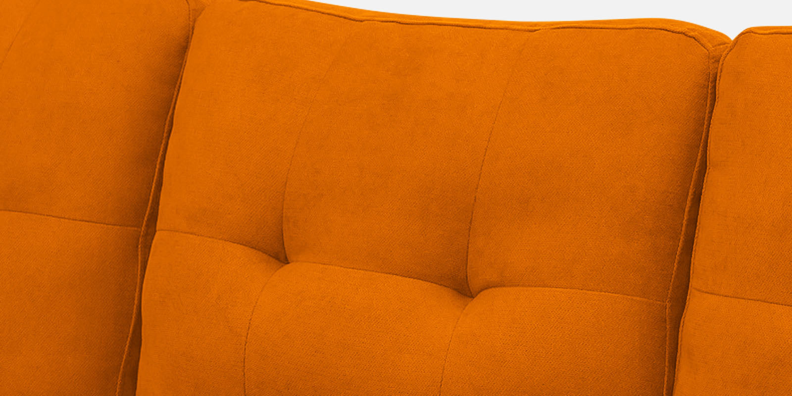 Thomas Fabric RHS Sectional Sofa (2+Lounger) In Vivid Orange Colour - Febonic Living