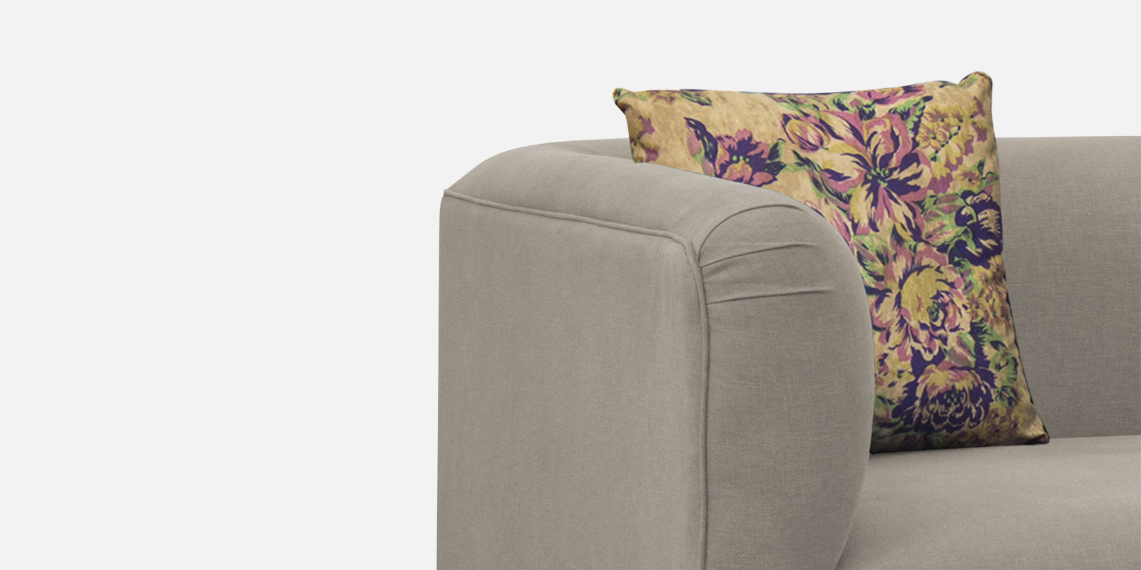 Niki Fabric 2 Seater Sofa In Ash Grey Colour - Febonic Living