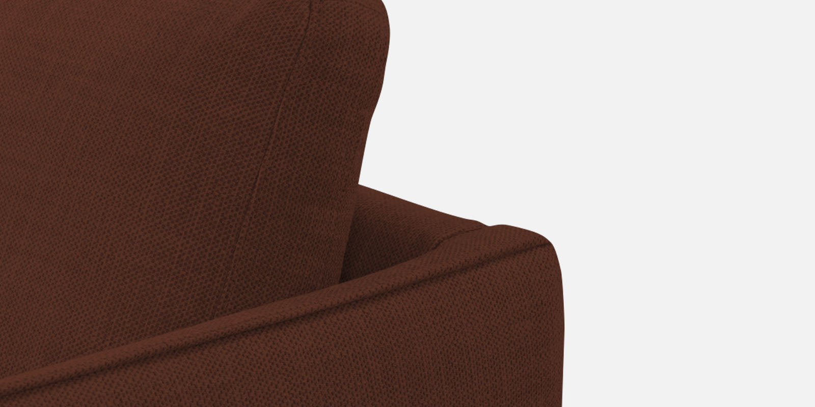 Piku Fabric RHS Sectional Sofa (3+Lounger) In Coffee Brown Colour - Febonic Living