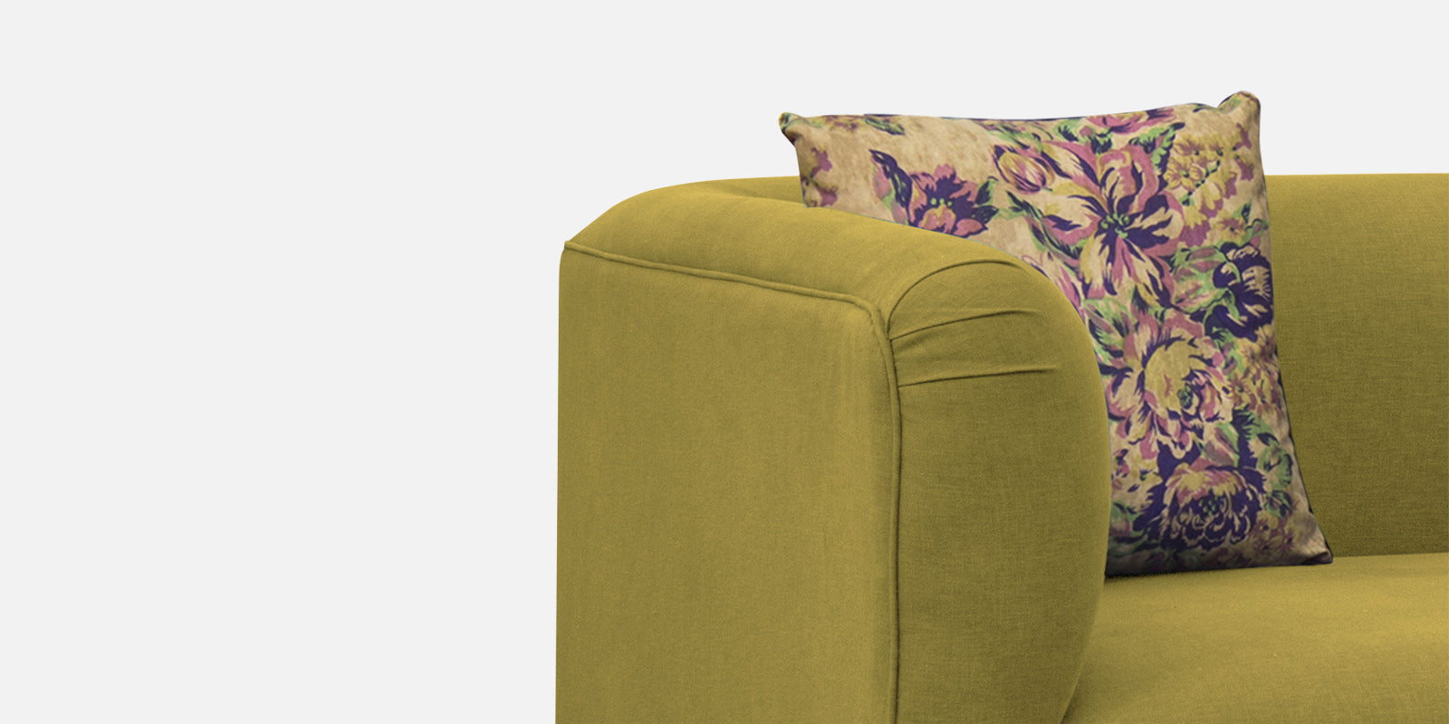 Niki Fabric 3 Seater Sofa In Parrot Green Colour - Febonic Living