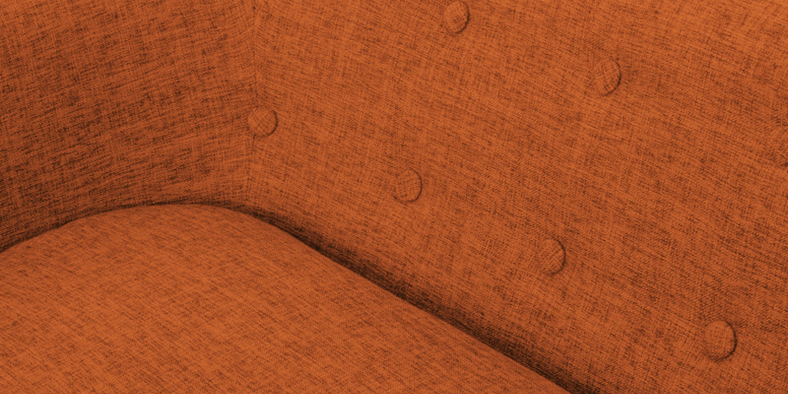 Casper Fabric 2 Seater Sofa In Vivid Orange Colour - Febonic Living