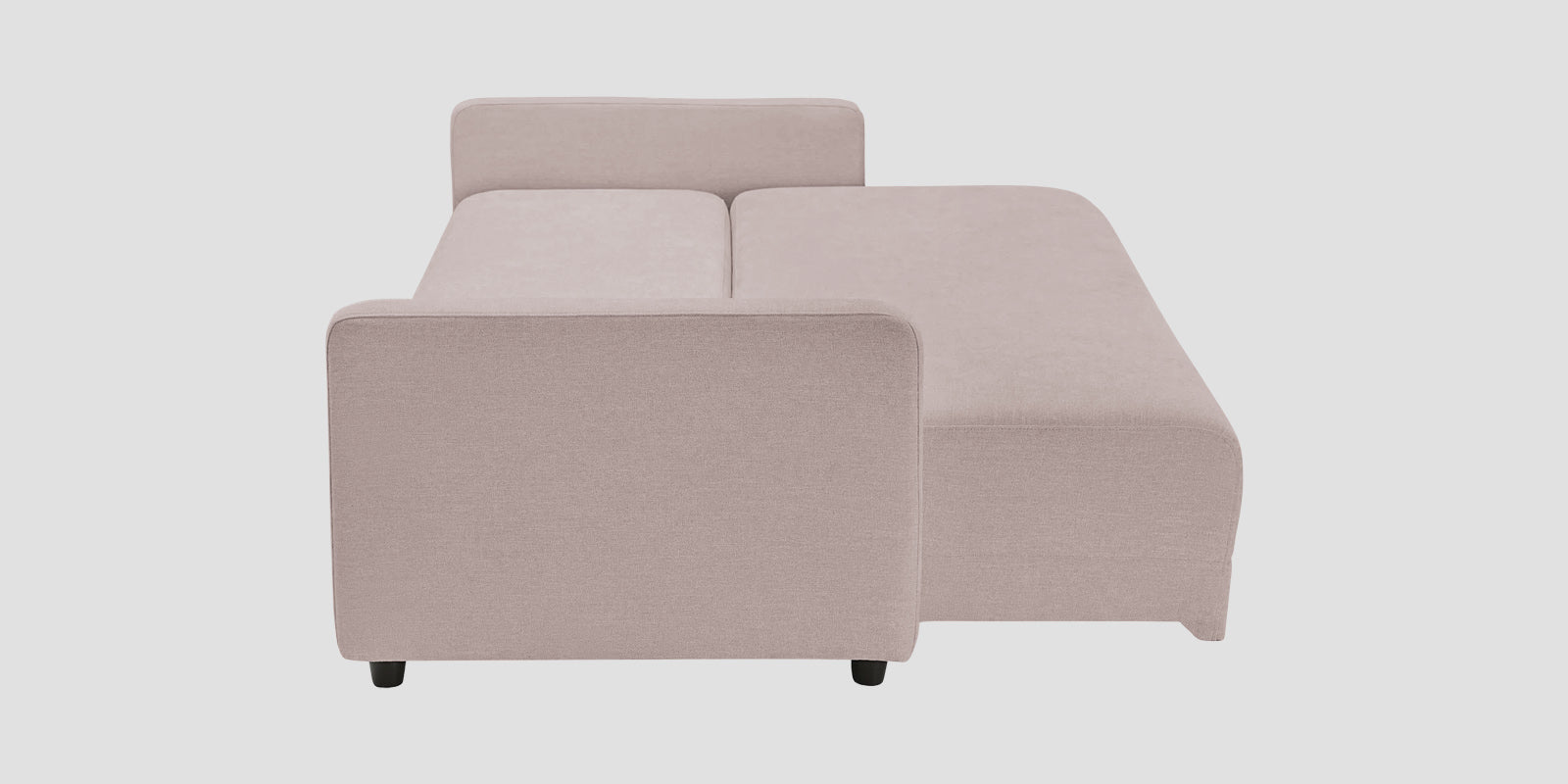Leora Fabric 3 Seater Convertible Sofa Cum Bed In Almond Beige Colour - Febonic Living