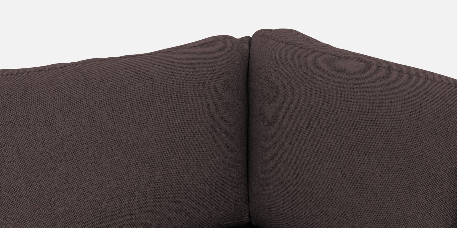 Freedom Velvet 6 Seater RHS Corner Sofa In Mocha Brown Colour With Ottoman - Febonic Living