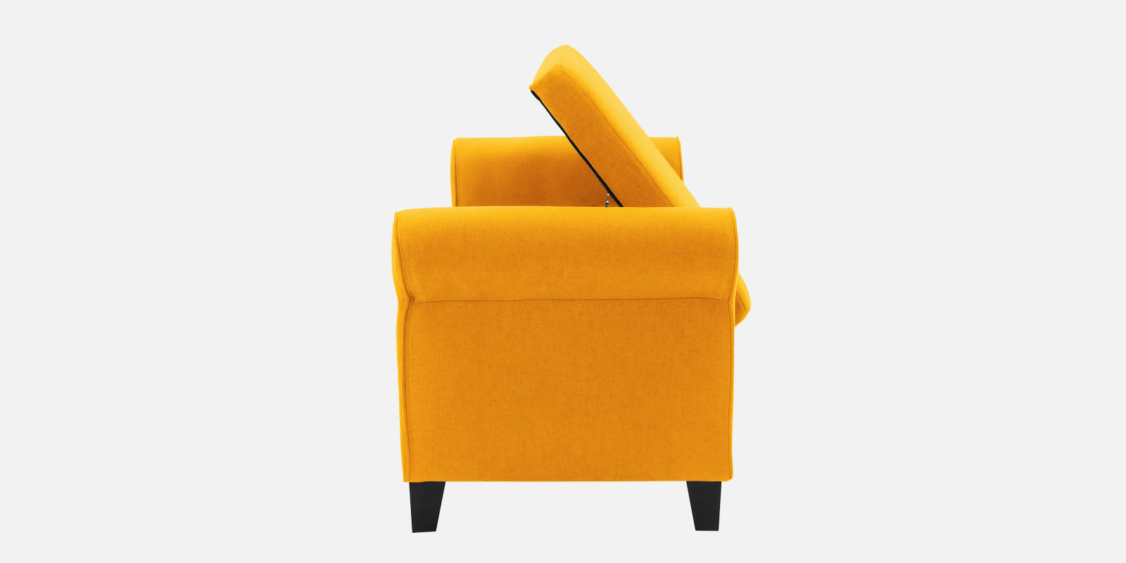 Molo Fabric 2 Seater Recamier in Bold Yellow Colour With Storage