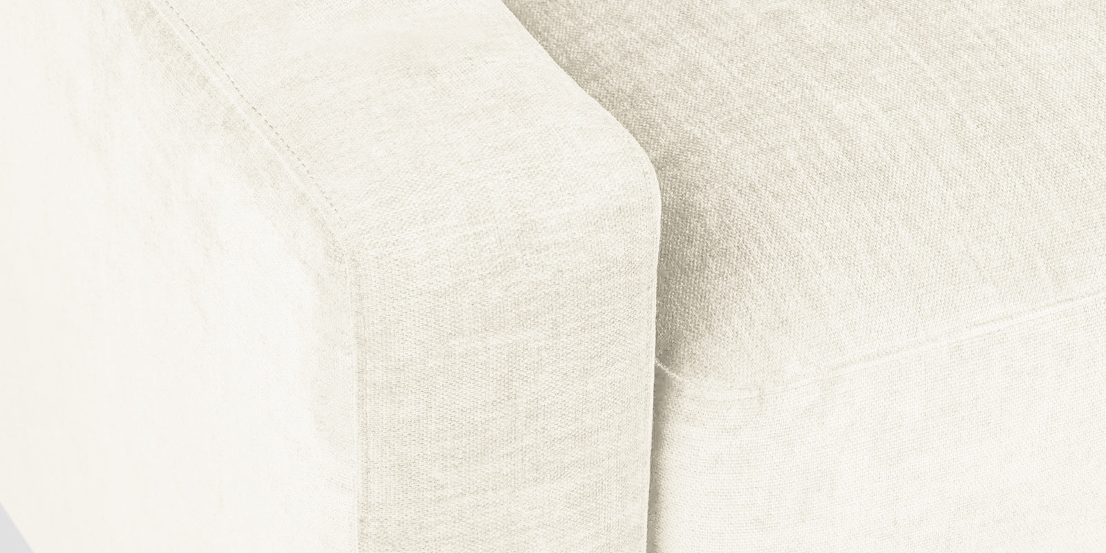 Dara Fabric 3 Seater Sofa In Ivory Cream Colour - Febonic Living