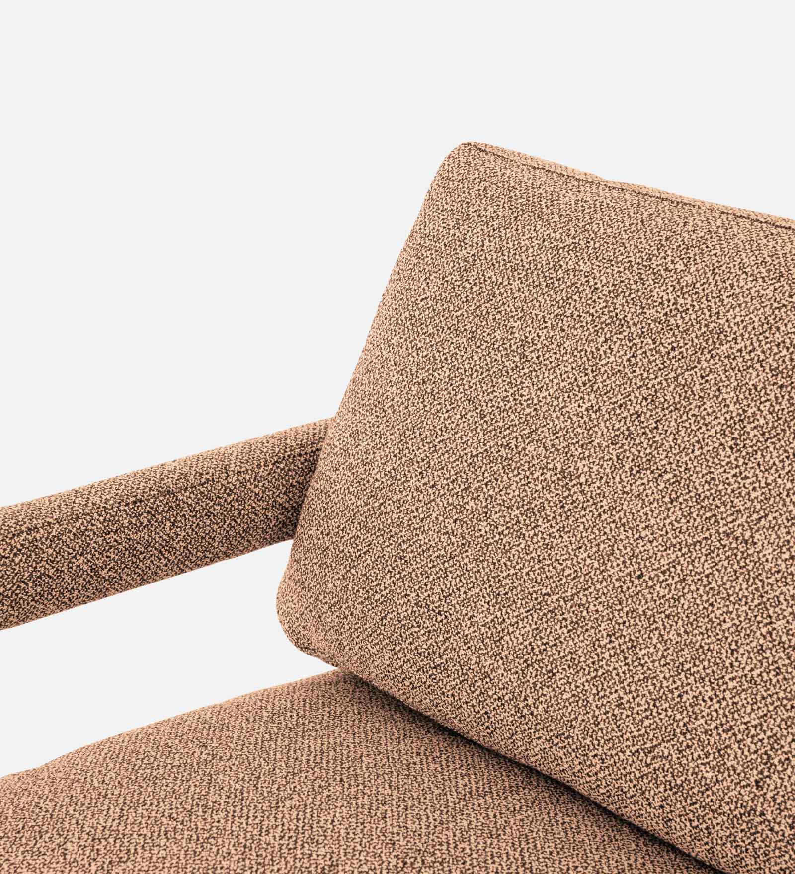 Olsen Fabric Arm Chair In cosmic-beige Colour - Febonic Living