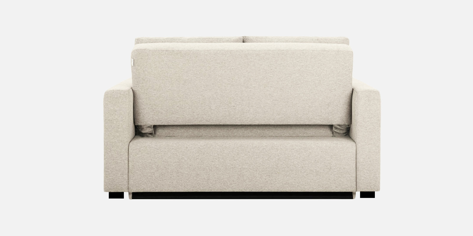 Lobby Fabric 2 Seater Pull Out Sofa Cum Bed In Ivory Cream Colour - Febonic Living
