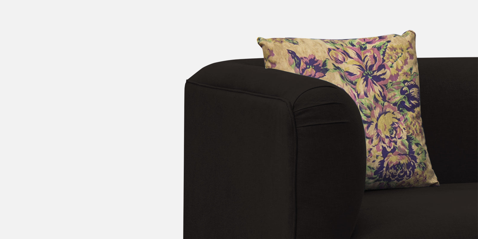 Niki Fabric 3 Seater Sofa In Cara Brown Colour - Febonic Living