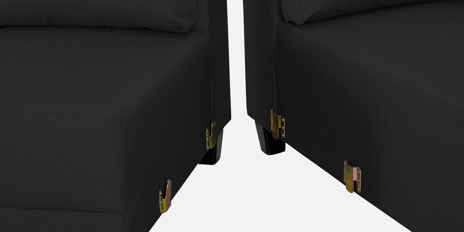 Perry Fabric LHS Sectional Sofa (3+Lounger) In Maba Grey Colour - Febonic Living