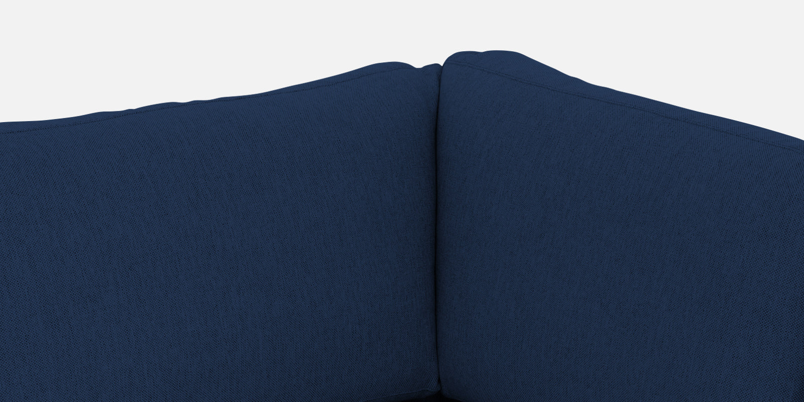 Freedom Velvet 6 Seater RHS Corner Sofa In Imperial Blue Colour With Ottoman - Febonic Living