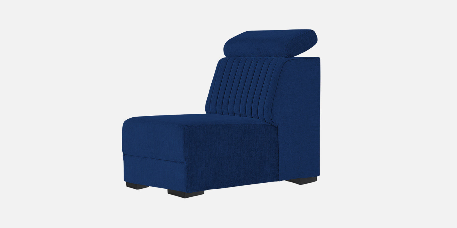 Draco Fabric 6 Seater Corner Sofa In Royal Blue Colour