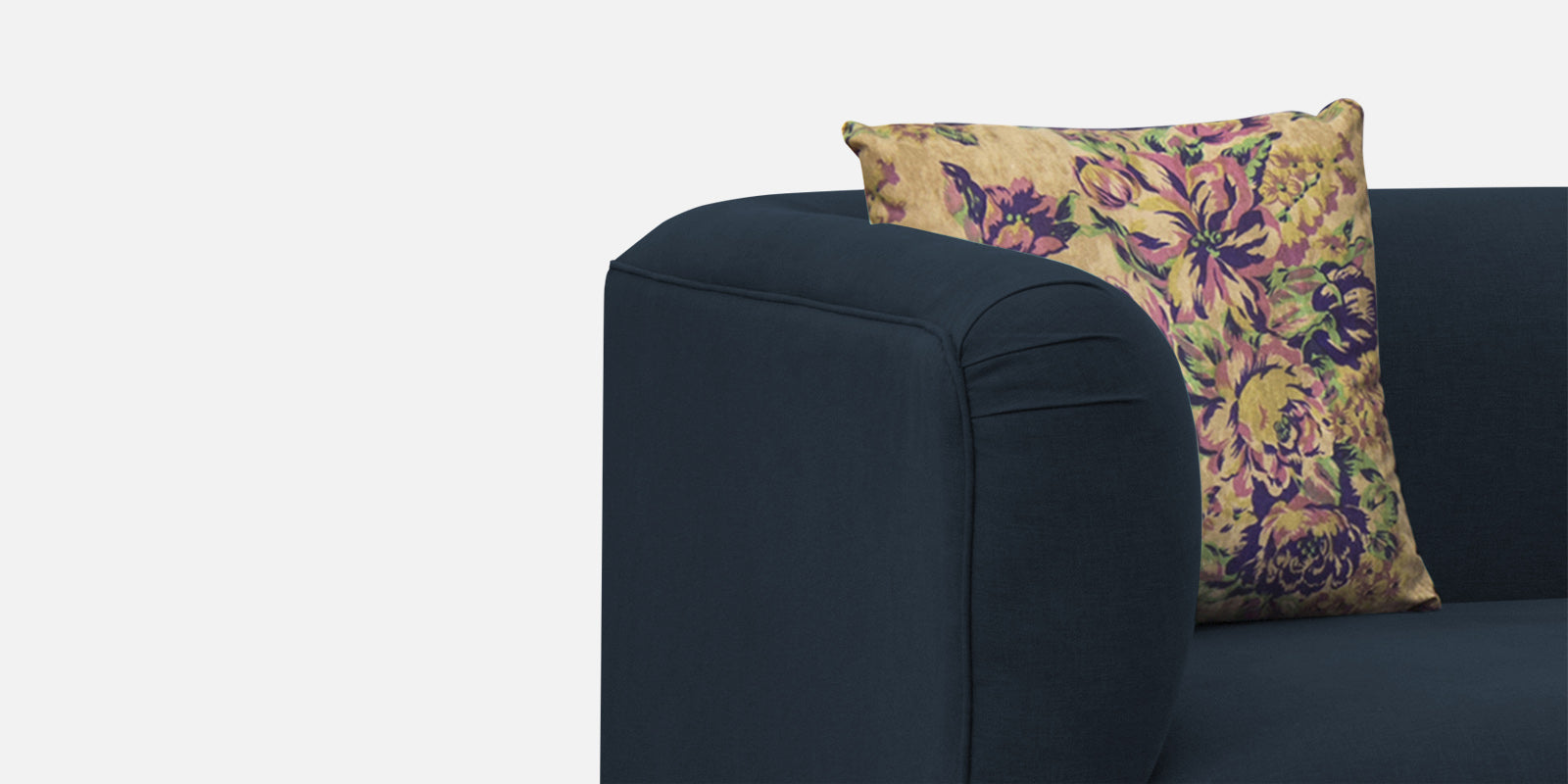 Niki Fabric 2 Seater Sofa In Denim Blue Colour - Febonic Living