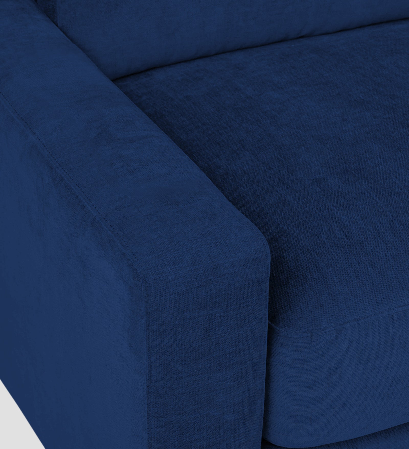 Dara Fabric 1 Seater Sofa In Royal Blue Colour - Febonic Living