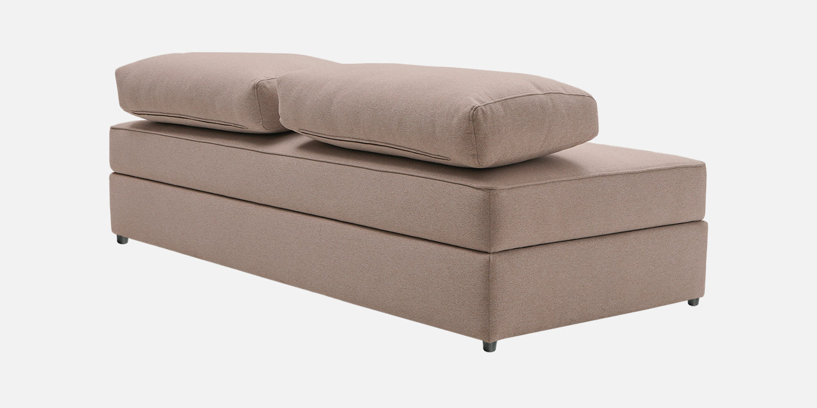 Vito Fabric Day Bed In Kadhi Beige Colour With Storage - Febonic Living