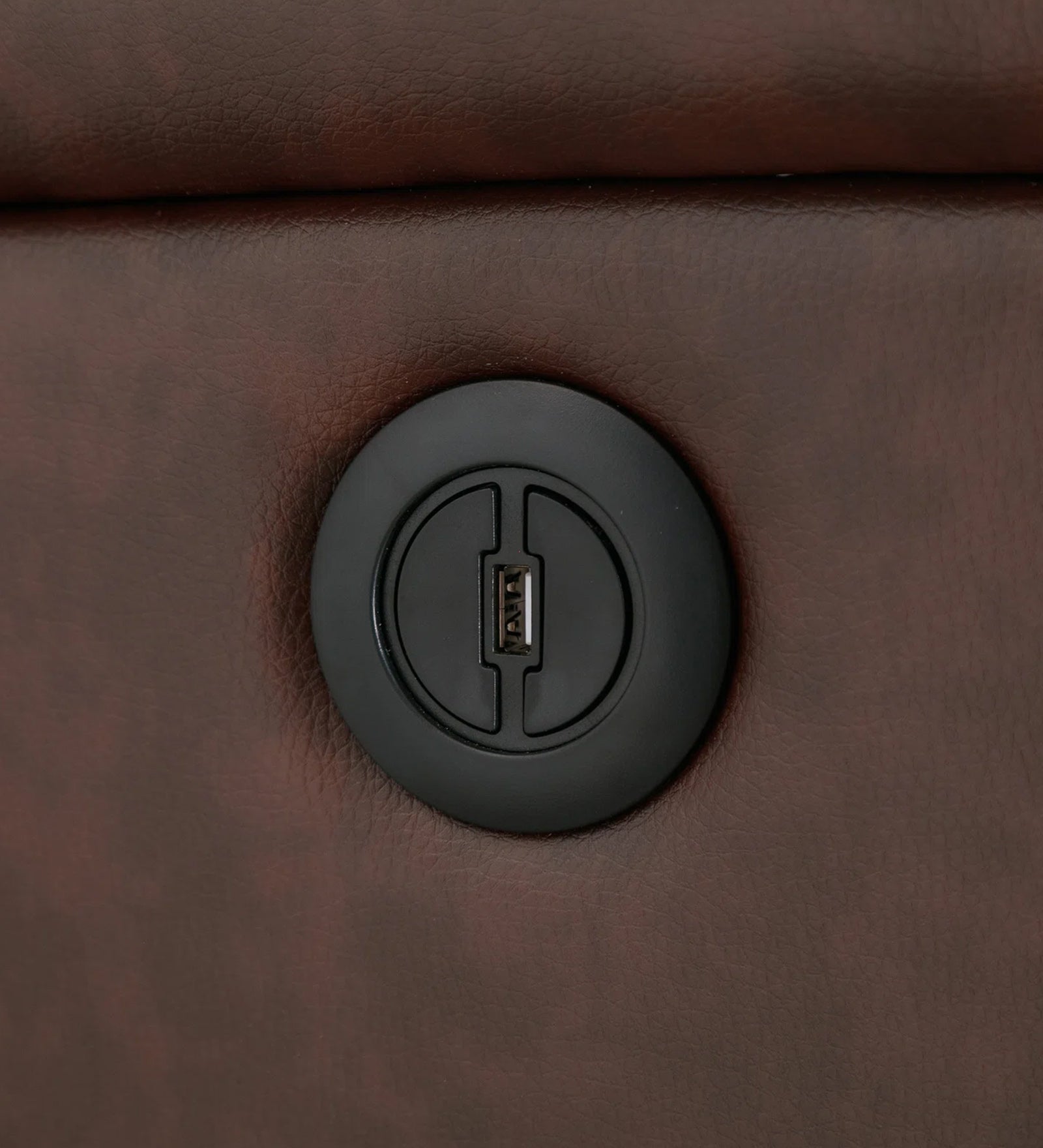 Mason Leatherette 1 Seater Motorized Recliner In Dark Brown Faux Leather Finish - Febonic Living