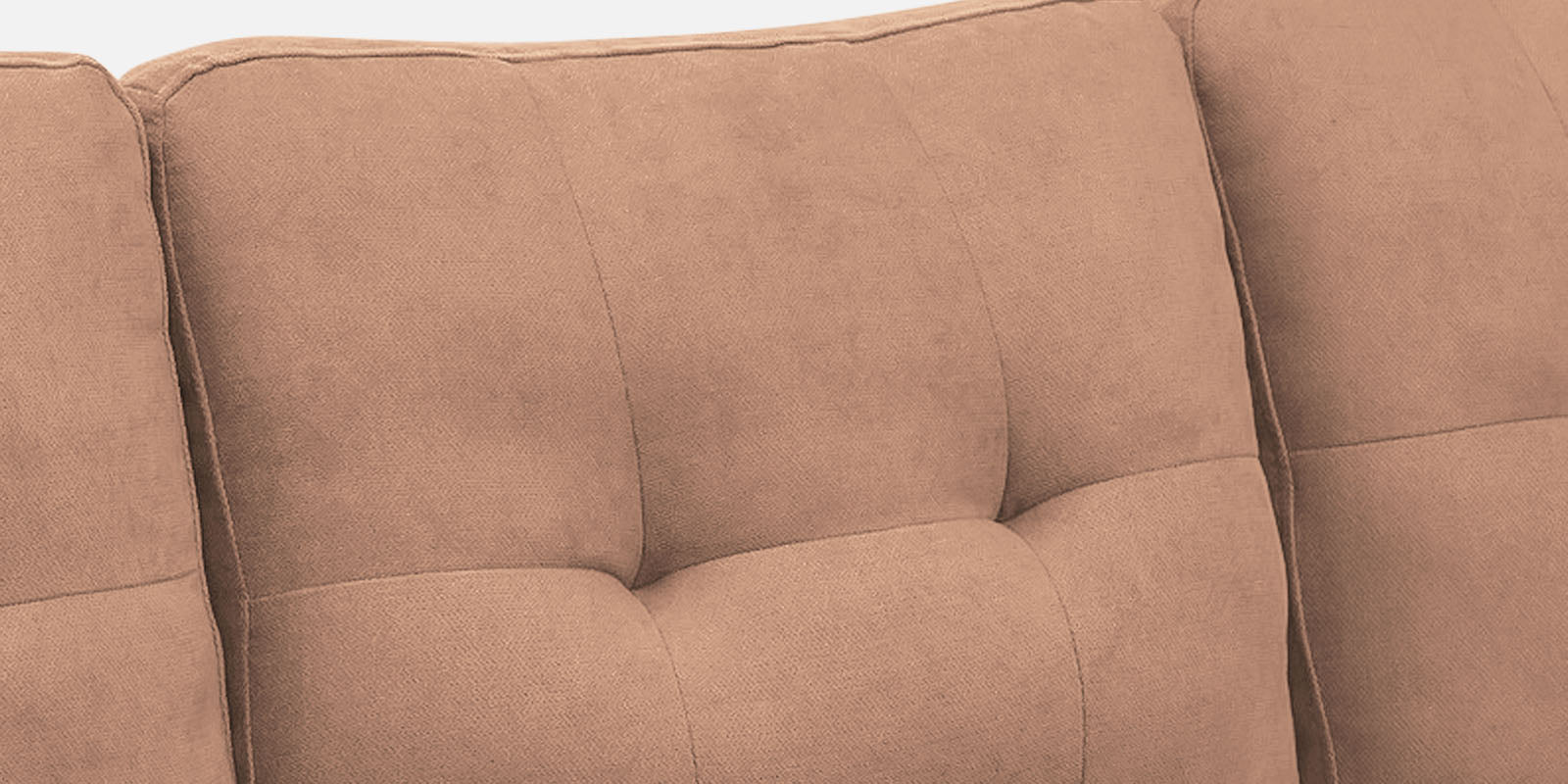 Thomas Fabric LHS Sectional Sofa (2+Lounger) In Cosmic Beige Colour - Febonic Living