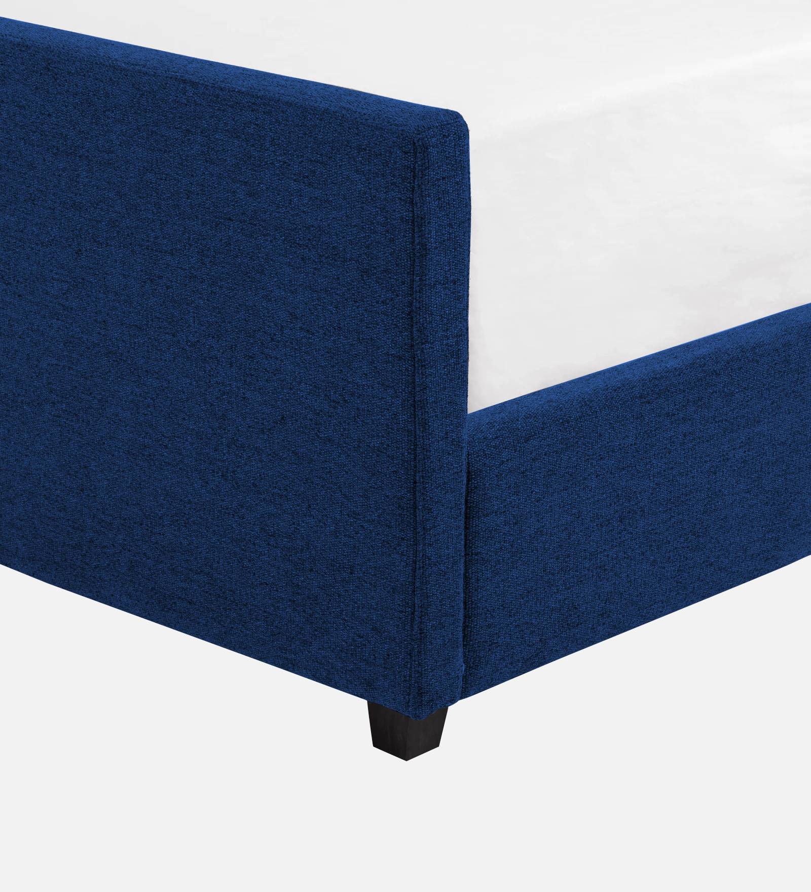 Pollen Fabric Queen Size Bed In Royal Blue Colour - Febonic Living