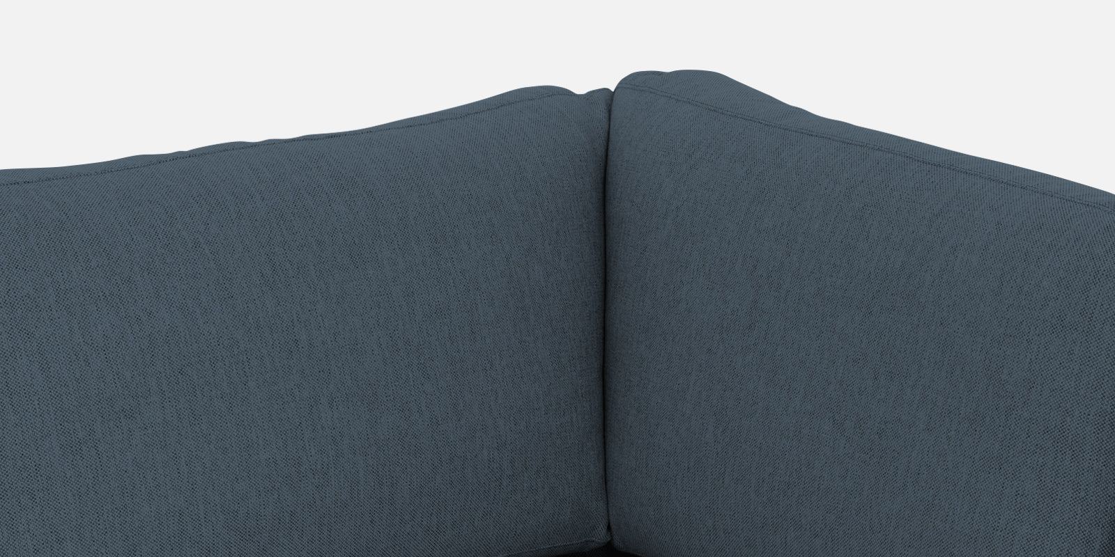 Freedom Velvet 6 Seater RHS Corner Sofa In Oxford Blue Colour With Ottoman - Febonic Living