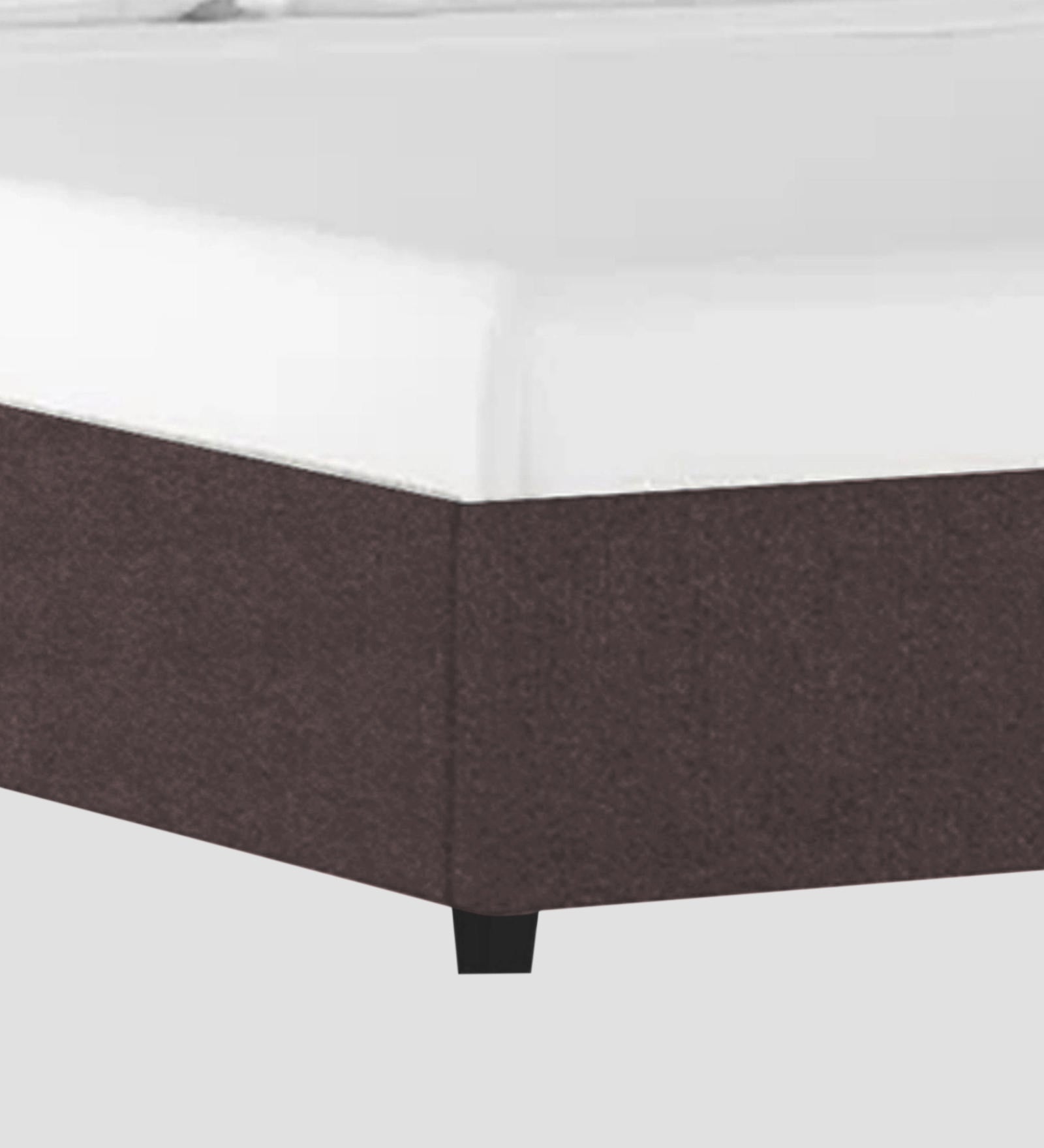 Asyra Velvet Upholstered King Size Bed In Mocha Brown Colour With Box Storage - Febonic Living