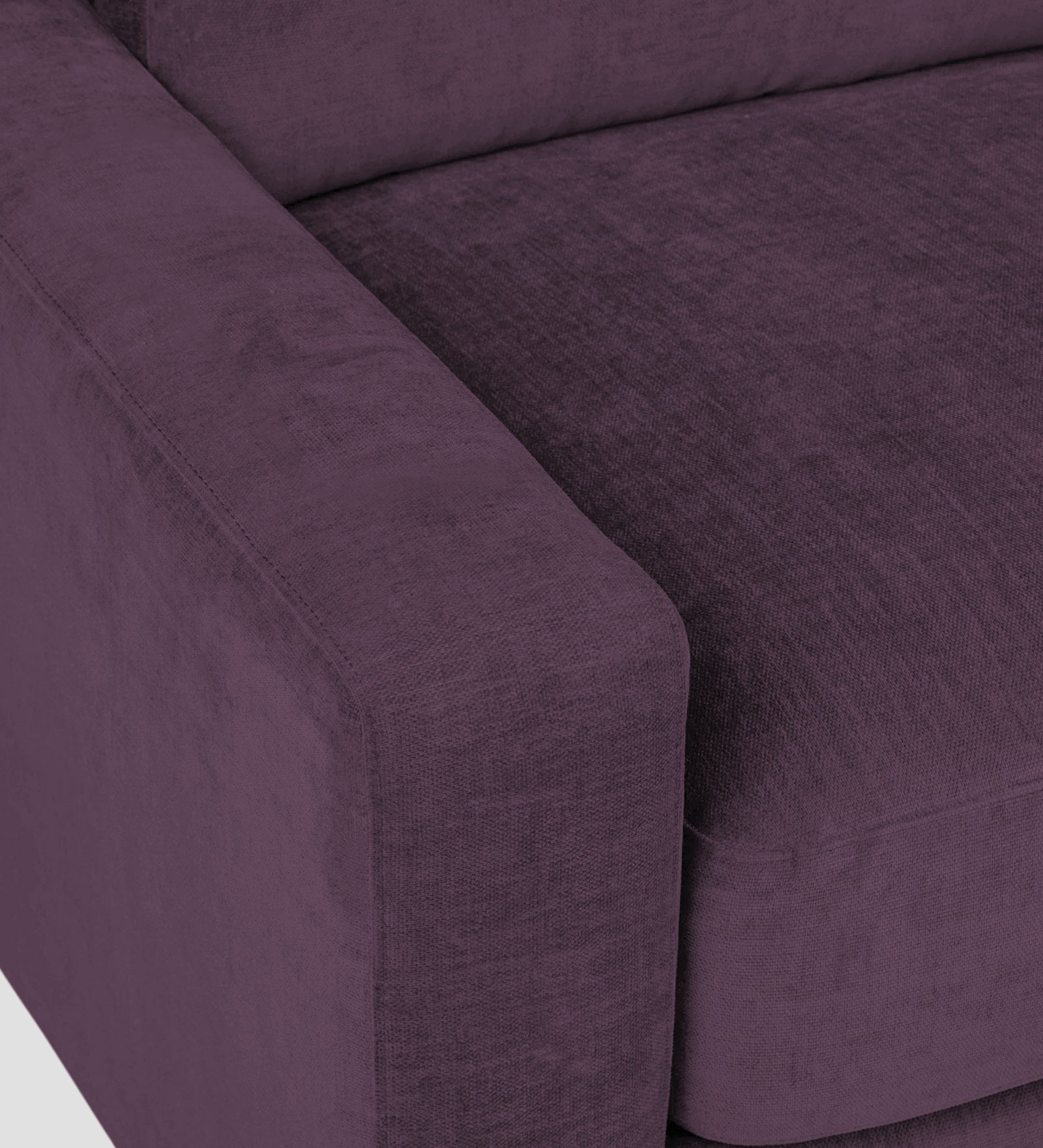 Dara Fabric 1 Seater Sofa In Greek Purple Colour - Febonic Living