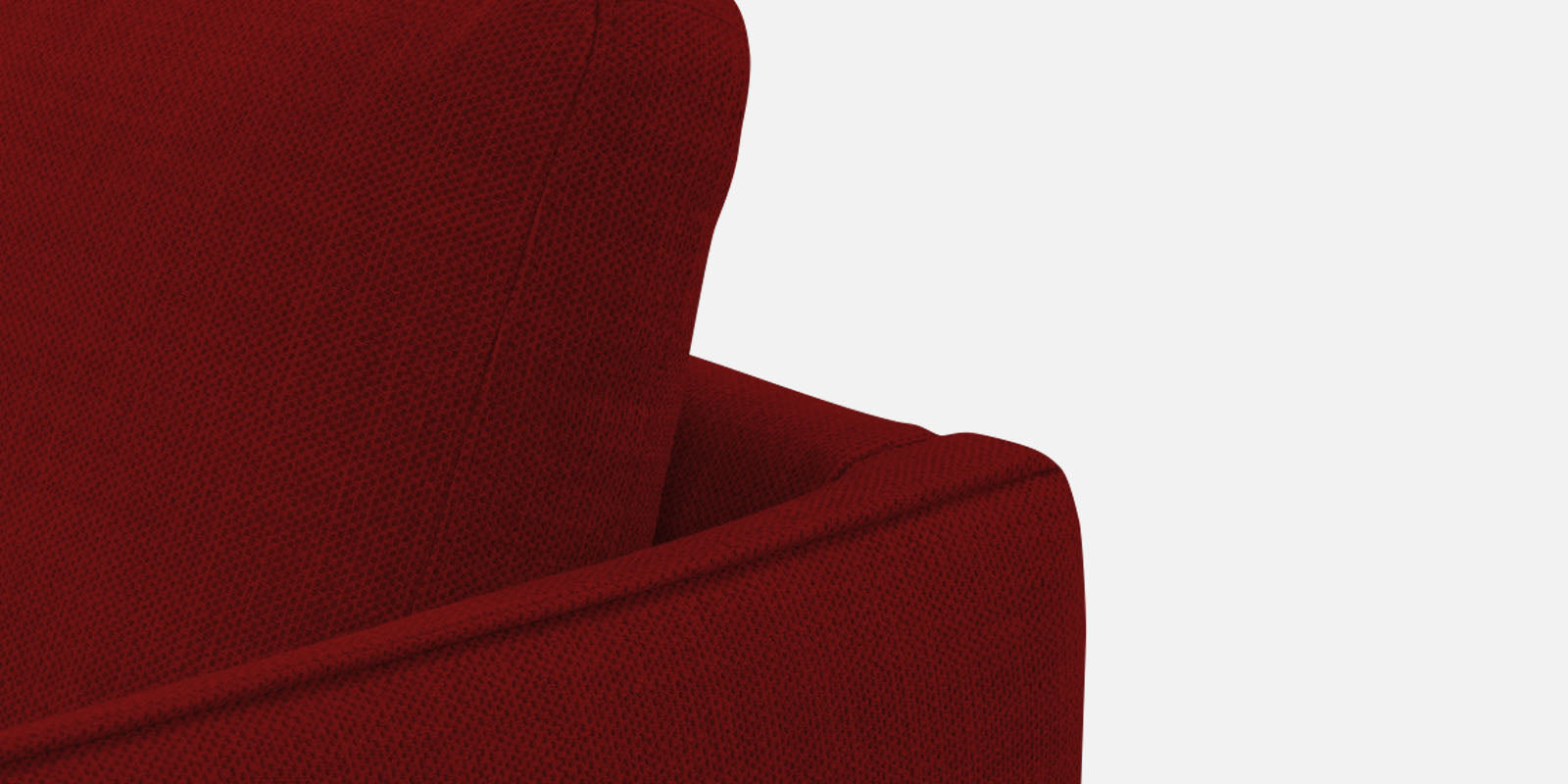 Piku Fabric RHS Sectional Sofa (3+Lounger) In Blood Maroon Colour - Febonic Living