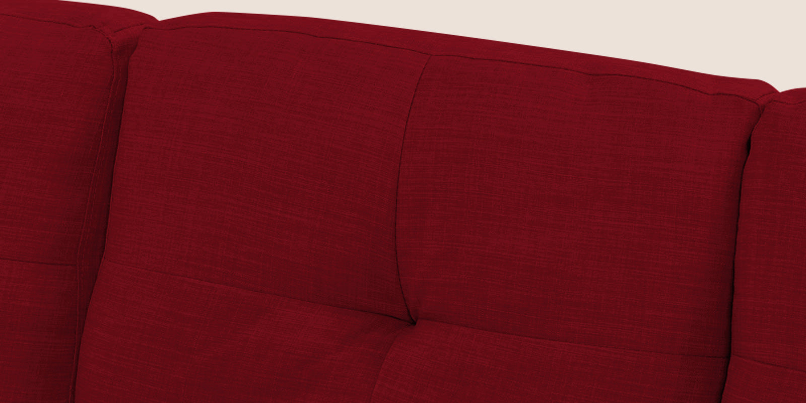 Jody Fabric 3 Seater Pull Out Sofa Cum Bed In Ruby Red Colour With Storage - Febonic Living