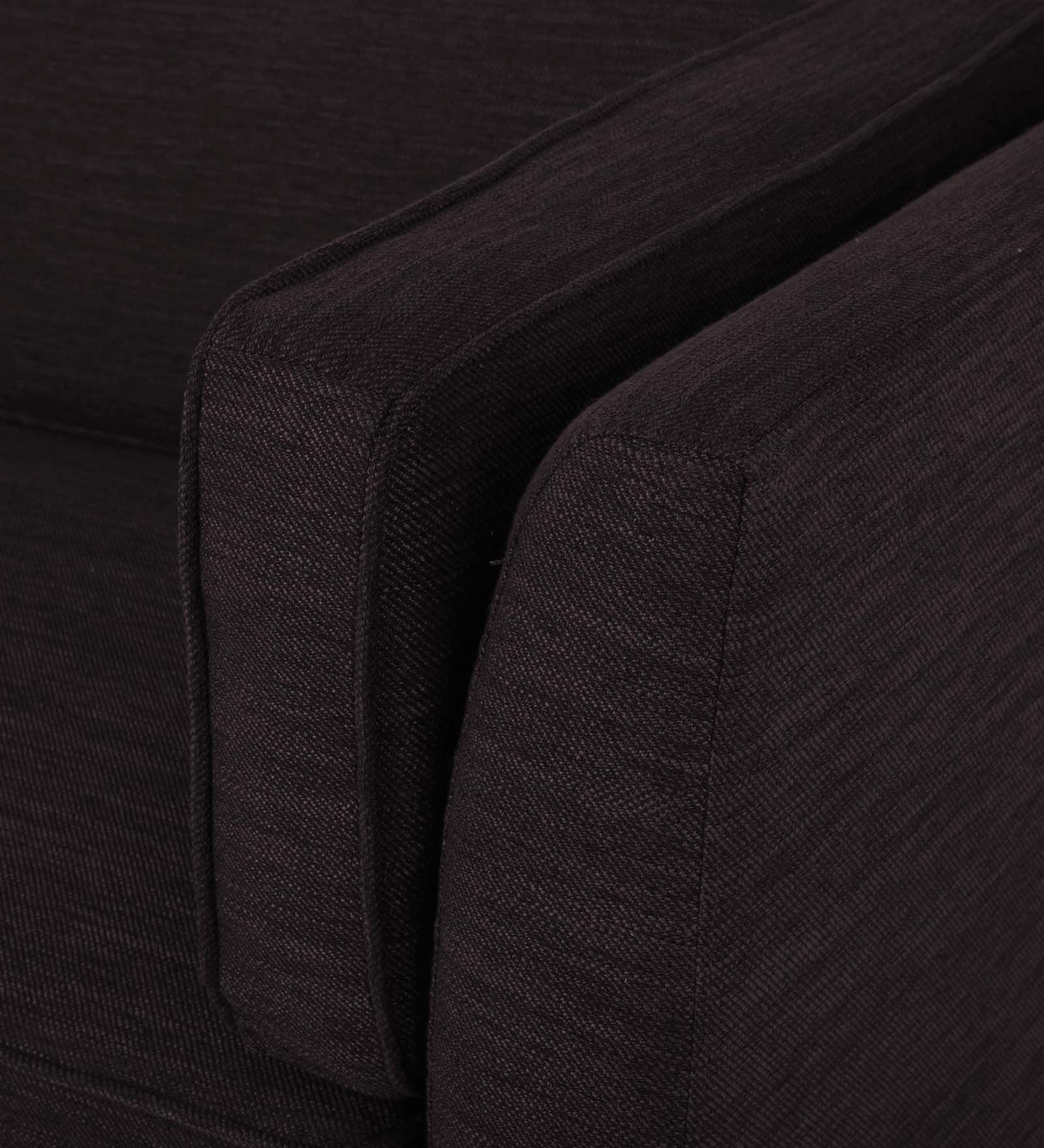 Nigar Fabric 1 Seater Sofa In  Cara Brown Colour - Febonic Living