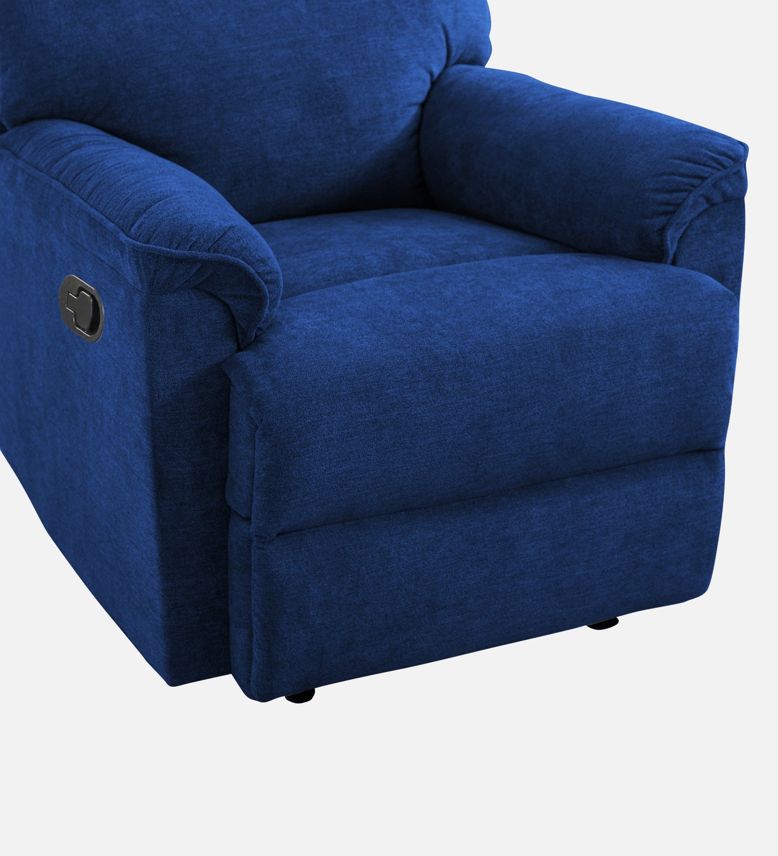 Abby Fabric 1 Seater Manual Recliner In Royal Blue Colour - Febonic Living