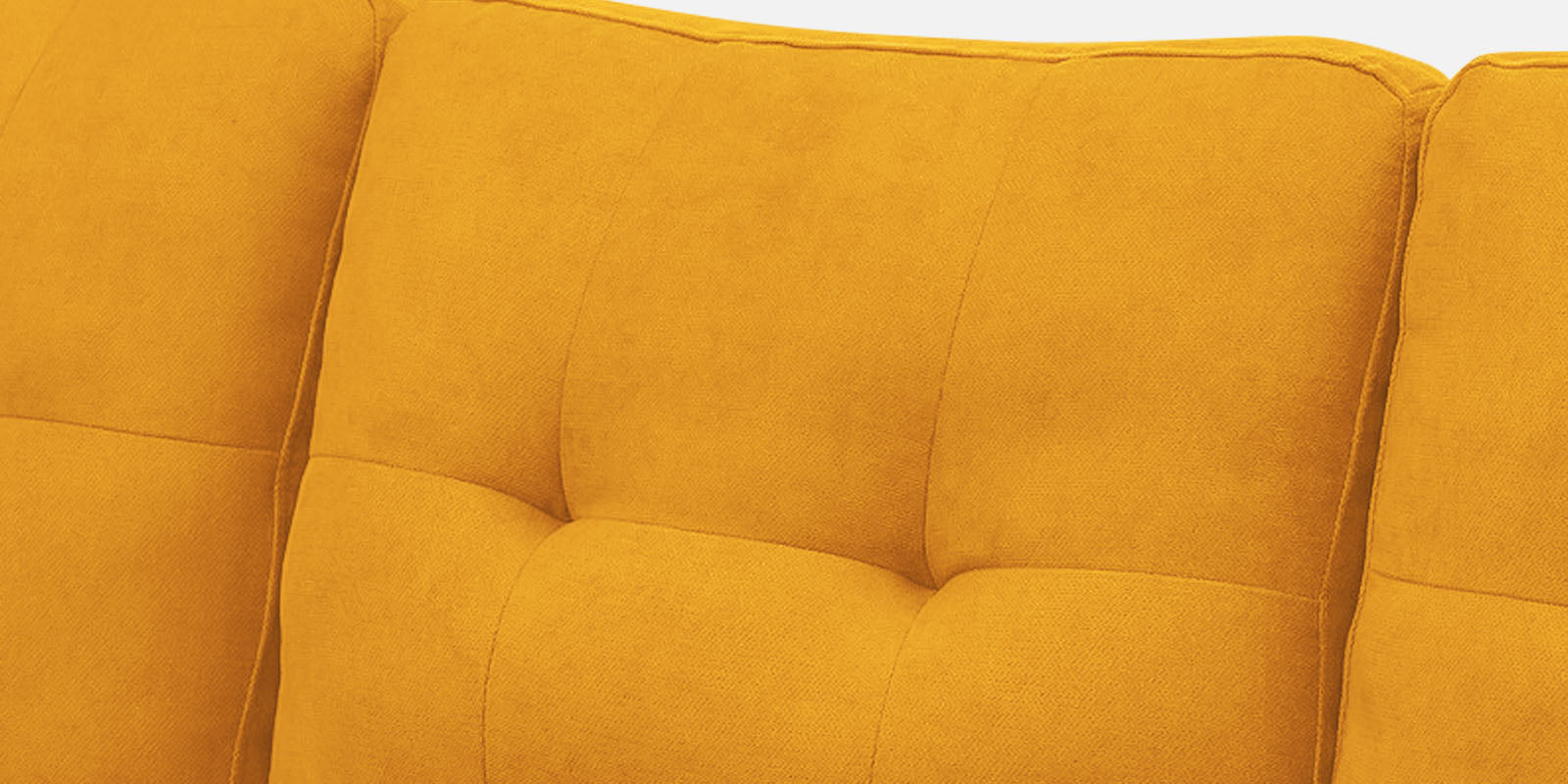 Thomas Fabric RHS Sectional Sofa (3+Lounger) In Bold Yellow Colour - Febonic Living