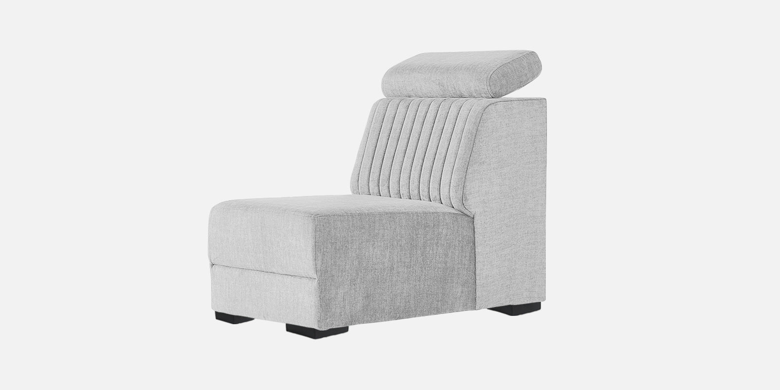 Draco Fabric 6 Seater Corner Sofa In Lit Grey Colour - Febonic Living