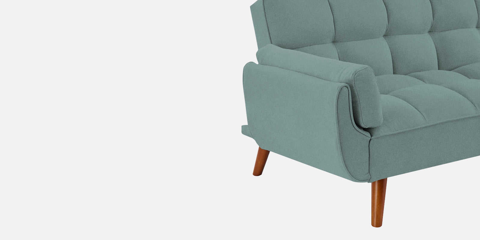 Melano Fabric 3 Seater Convertible Sofa Cum Bed In Suka Blue Colour - Febonic Living