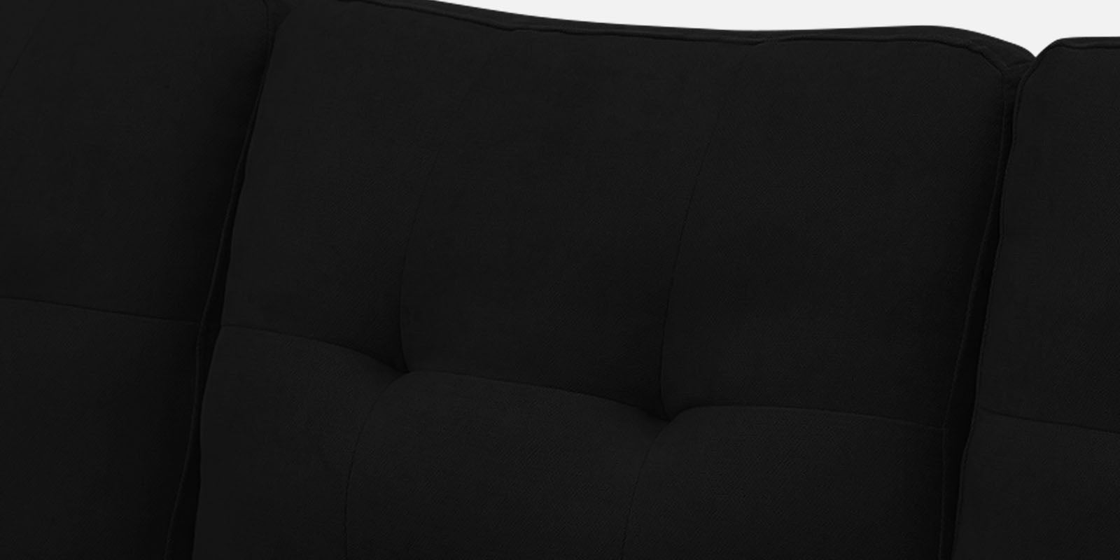 Thomas Fabric RHS Sectional Sofa (3+Lounger) In Zed Black Colour - Febonic Living