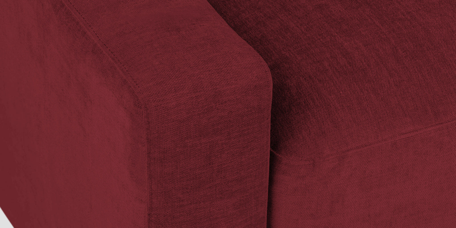 Dara Fabric 3 Seater Sofa In Blood Maroon Colour - Febonic Living