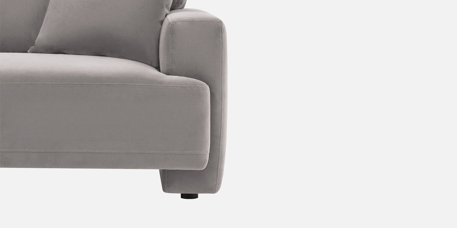 Kosta Velvet 2 Seater Sofa In Pearl Grey Colour - Febonic Living