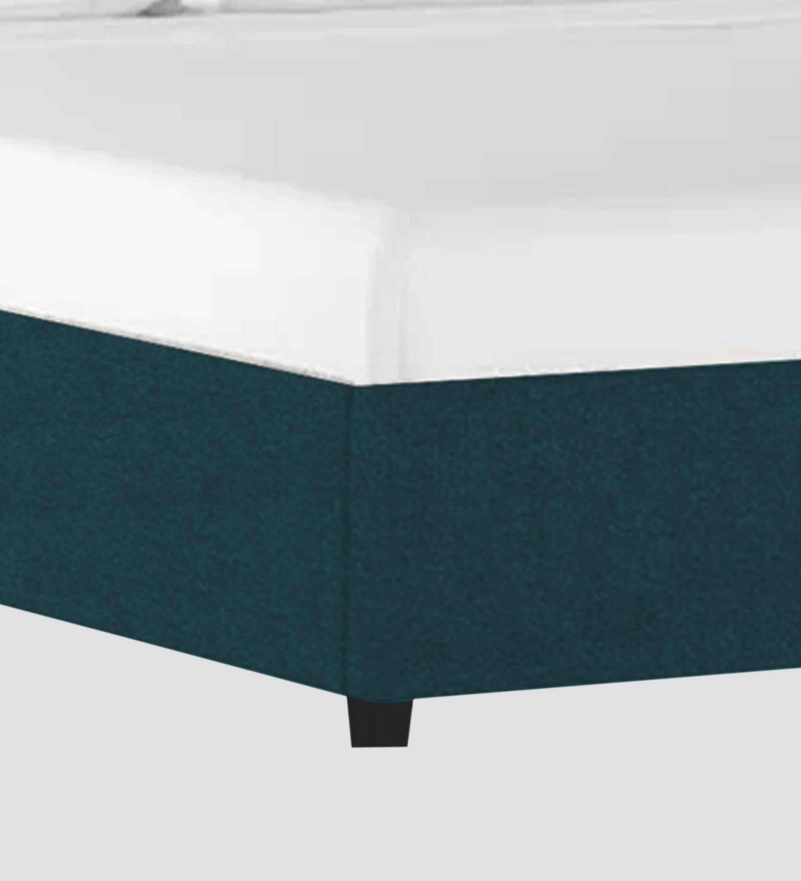 Asyra Velvet King Size Bed in Arabian Green Colour With Box Storage