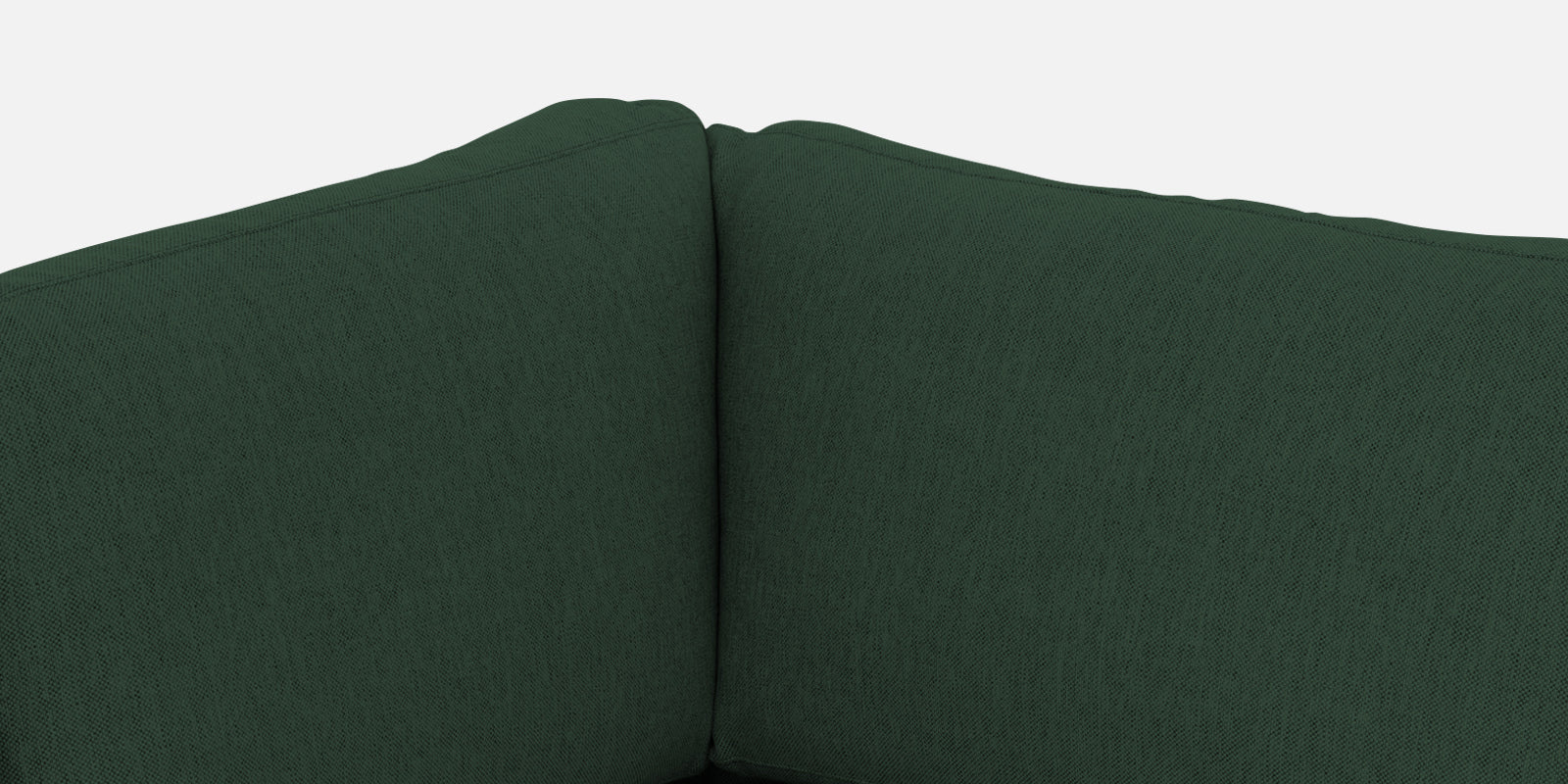 Freedom Velvet 6 Seater LHS Corner Sofa In Amazon Green Colour With Ottoman - Febonic Living
