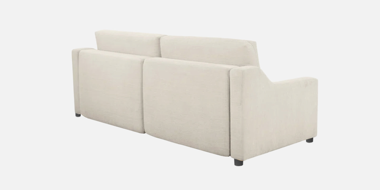 Gabby Fabric 3 Seater Pull Out Sofa Cum Bed In Ivory Cream Colour - Febonic Living