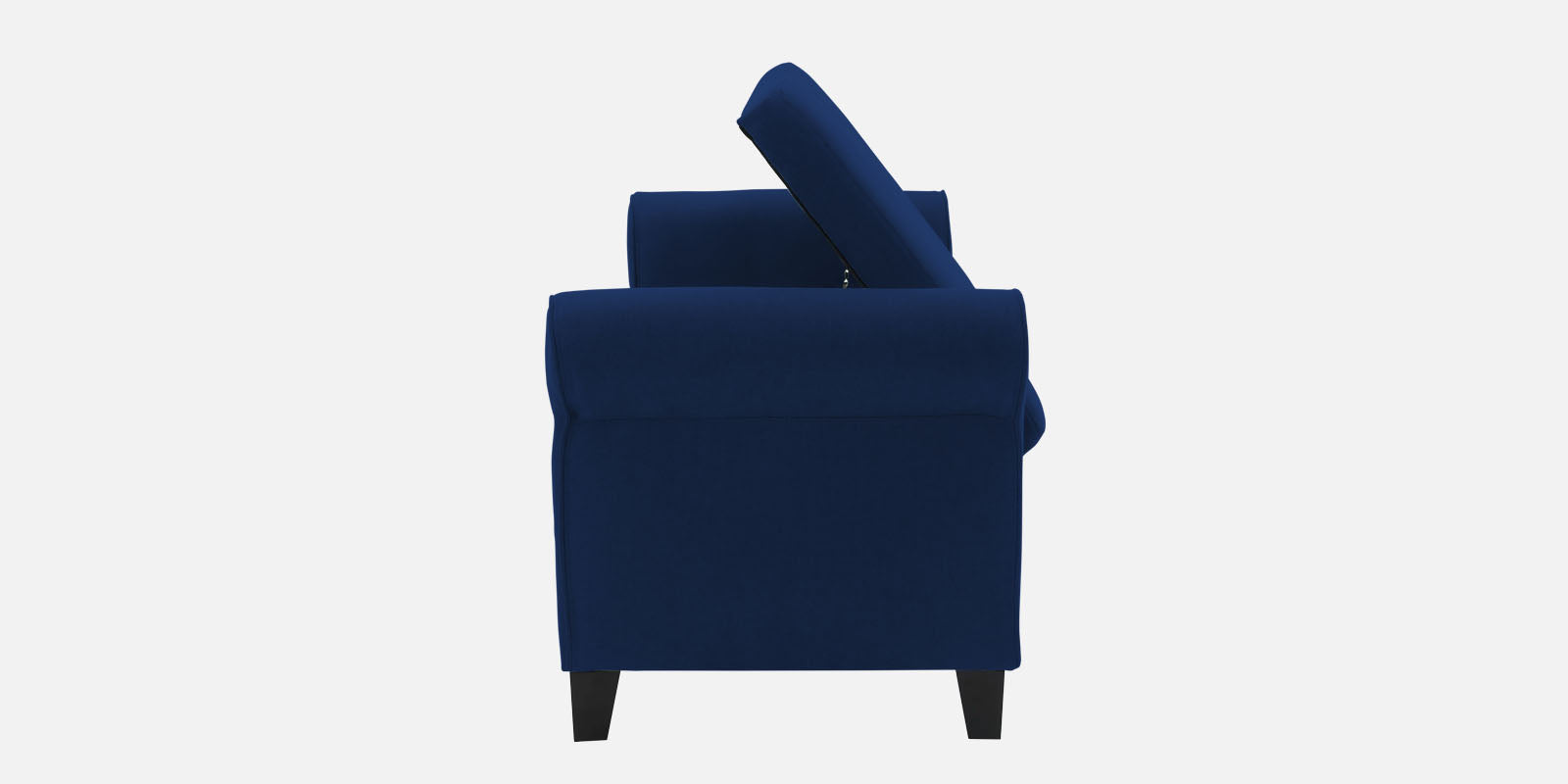 Molo Fabric 3 Seater Recamier In Royal Blue Colour With Storage - Febonic Living