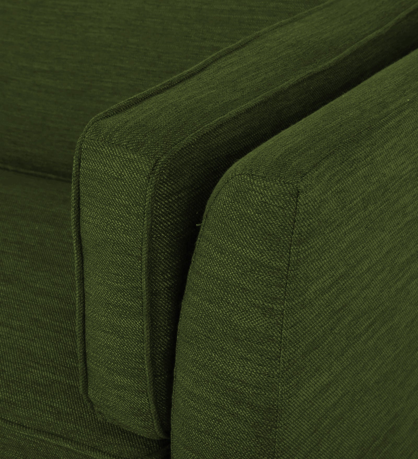 Nigar Fabric 1 Seater Sofa In  Olive Green Colour - Febonic Living