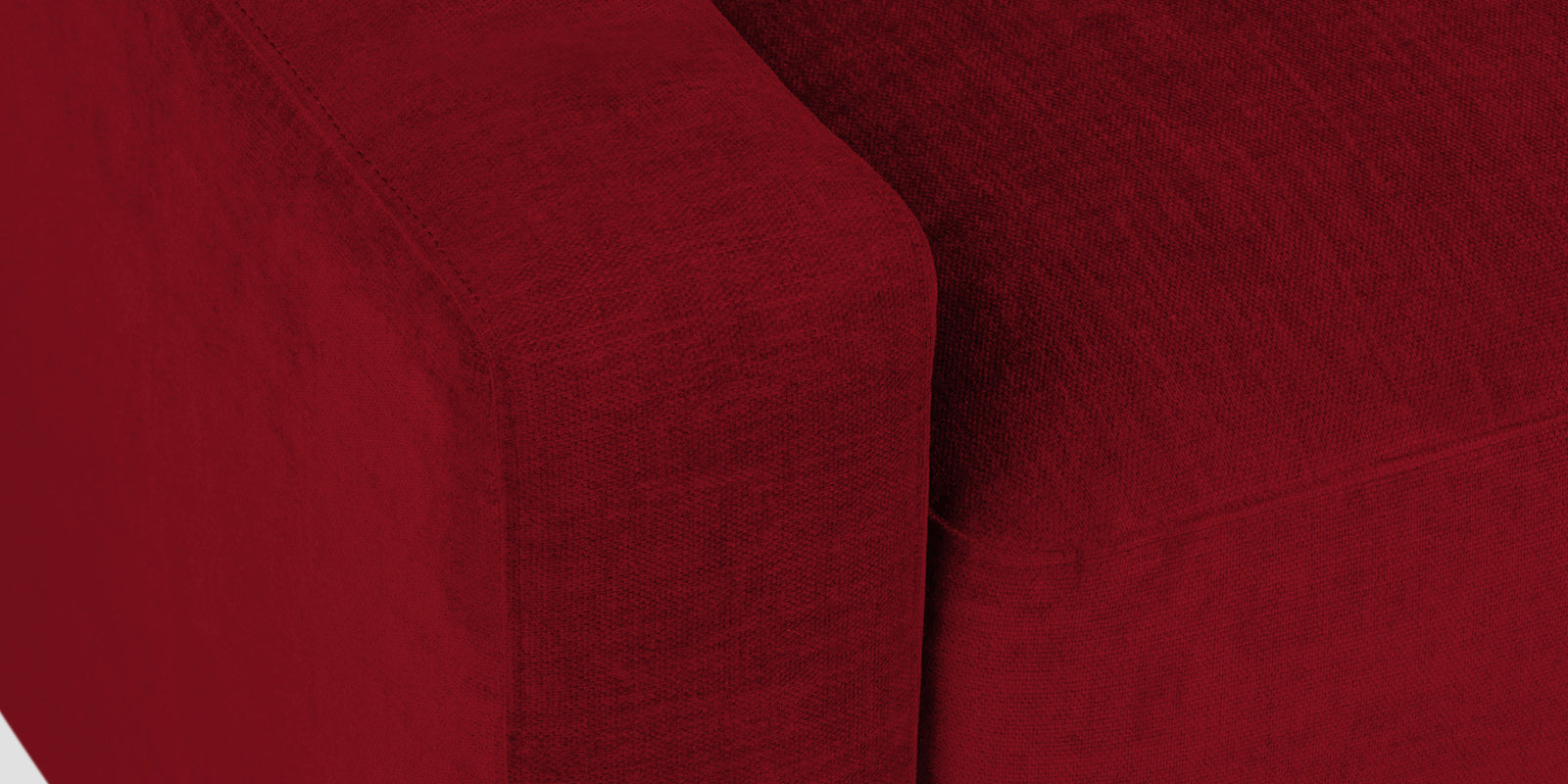 Dara Fabric 2 Seater Sofa In Ruby Red Colour - Febonic Living