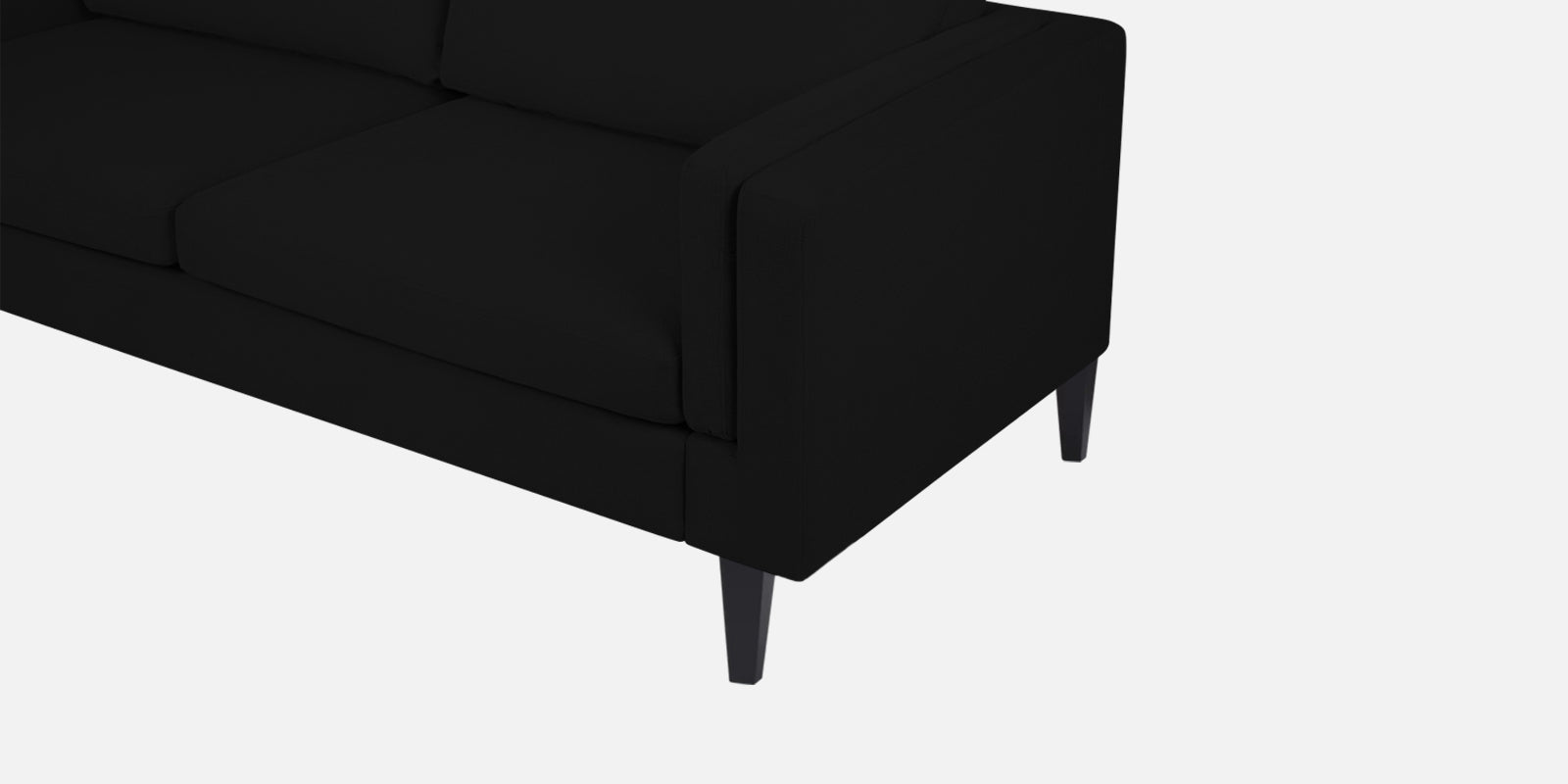 Jasper Velvet 2 Seater Sofa in Adam Black Colour