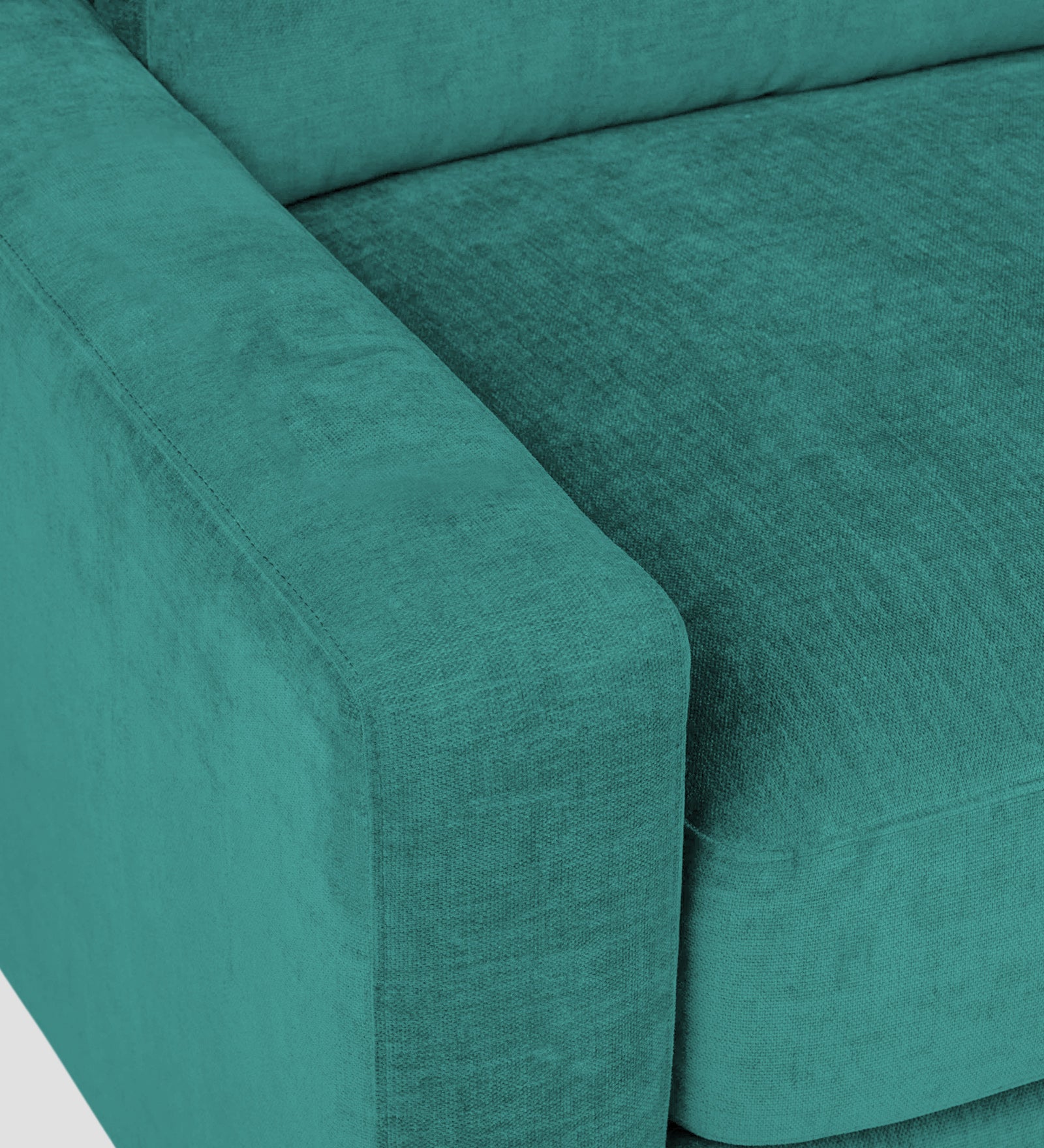 Dara Fabric 1 Seater Sofa In Sea Green Colour - Febonic Living