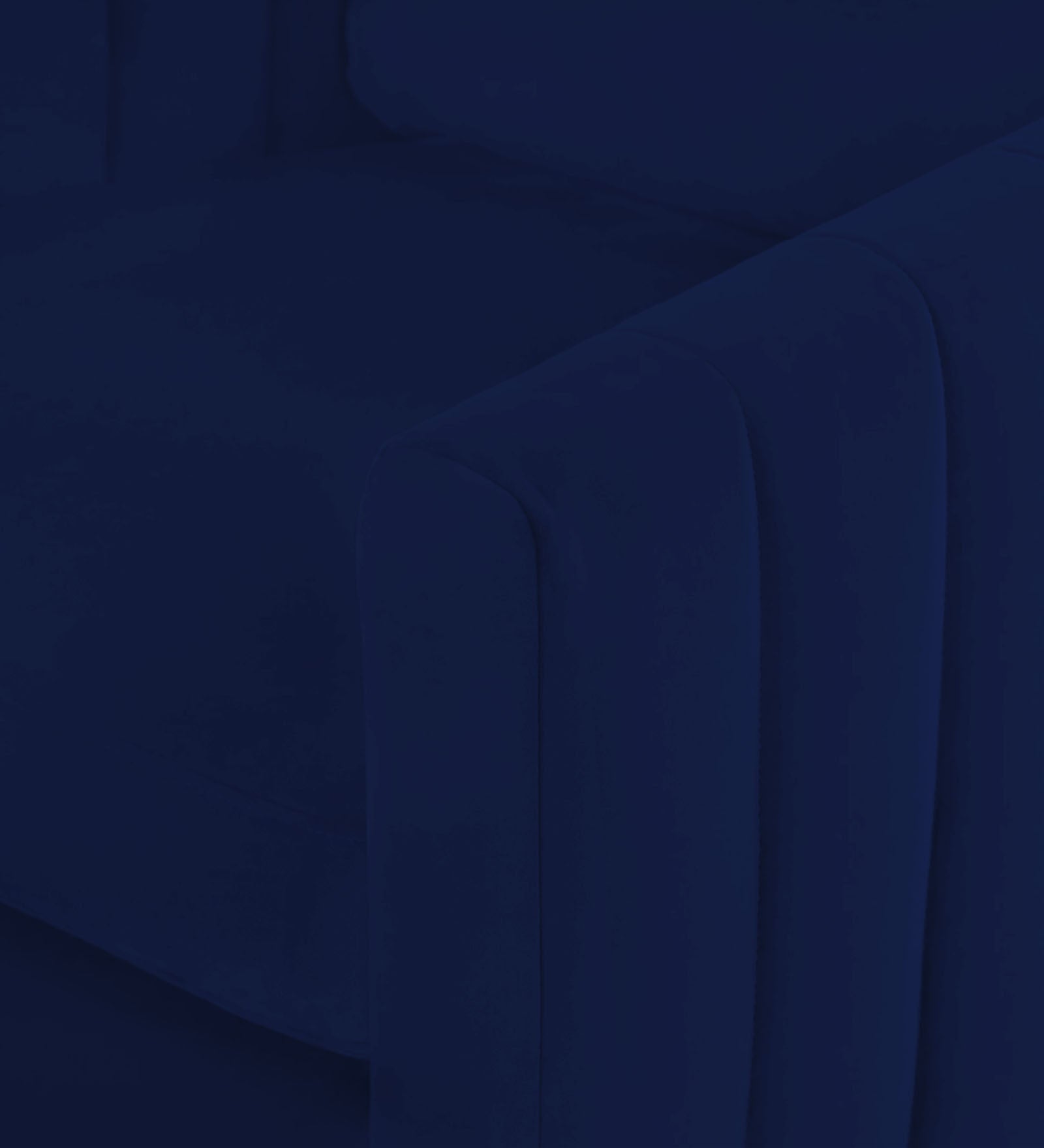 Haru Velvet 1 Seater Sofa In Indigo Blue Colour - Febonic Living