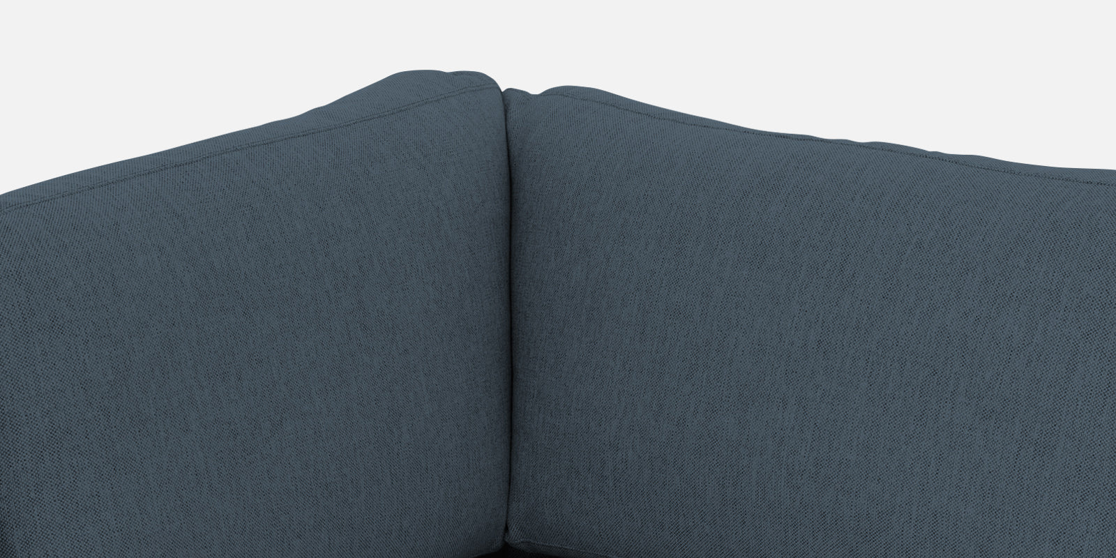Freedom Velvet 6 Seater LHS Corner Sofa In Oxford Blue Colour With Ottoman - Febonic Living
