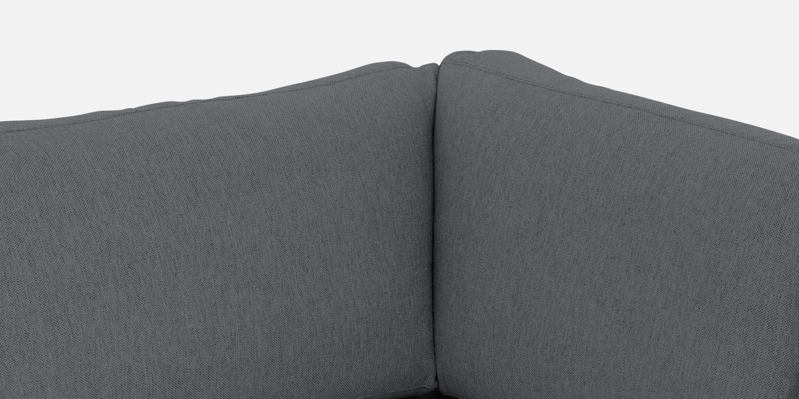 Freedom Velvet 6 Seater RHS Corner Sofa In Pubble Grey Colour With Ottoman - Febonic Living