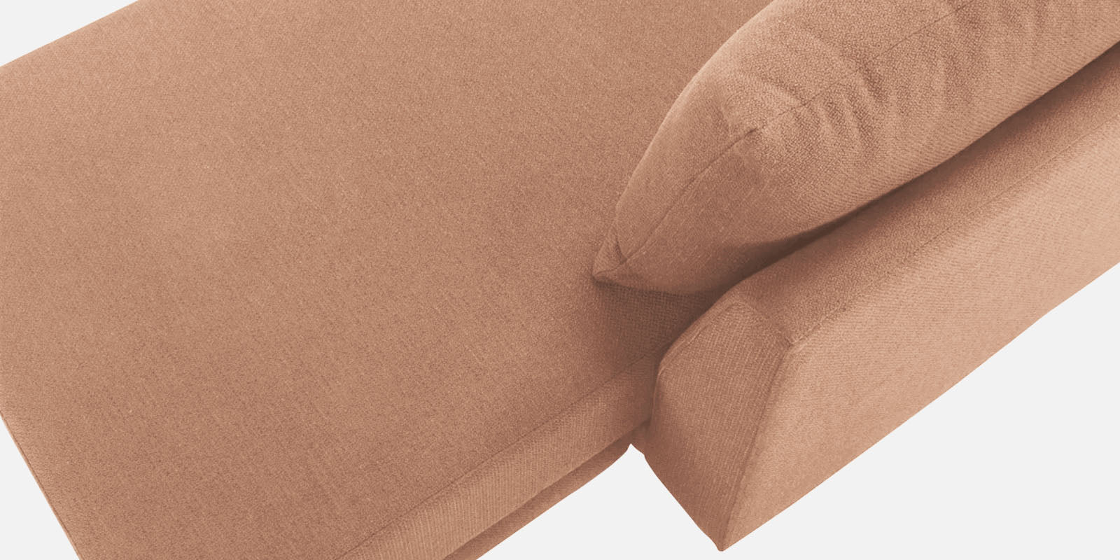 Ira Fabric RHS 6 Seater Convertible Sofa Cum Bed In Cosmic Beige Colour - Febonic Living