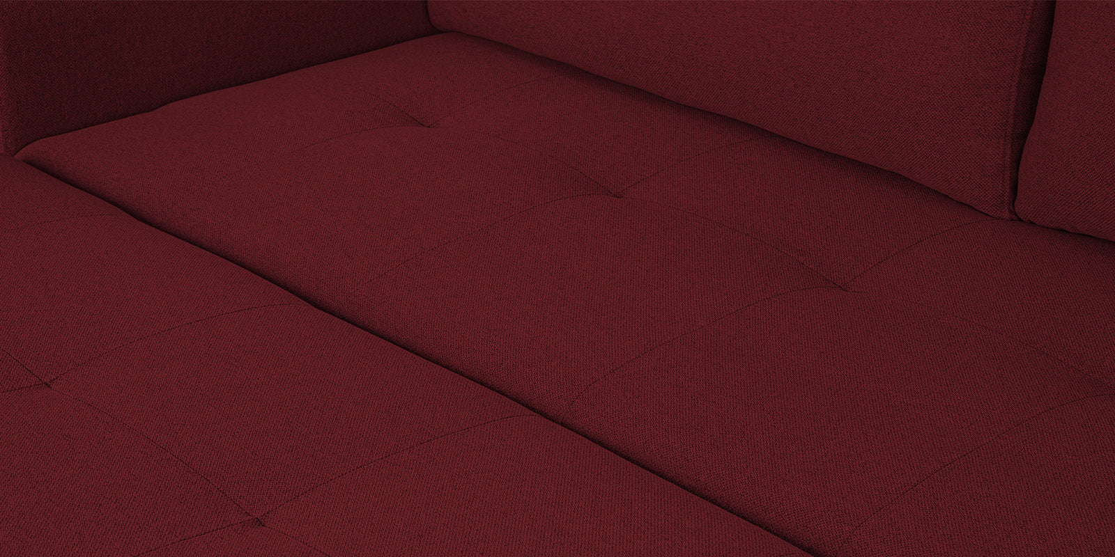 Sigma Fabric 3 Seater Pull Out Sofa Cum Bed In Blood Maroon Colour - Febonic Living