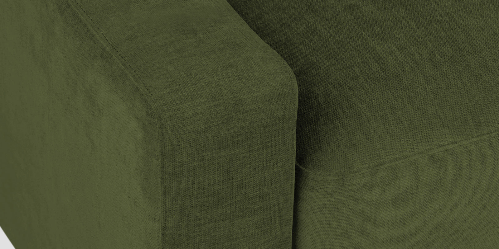 Dara Fabric 3 Seater Sofa In Olive Green Colour
