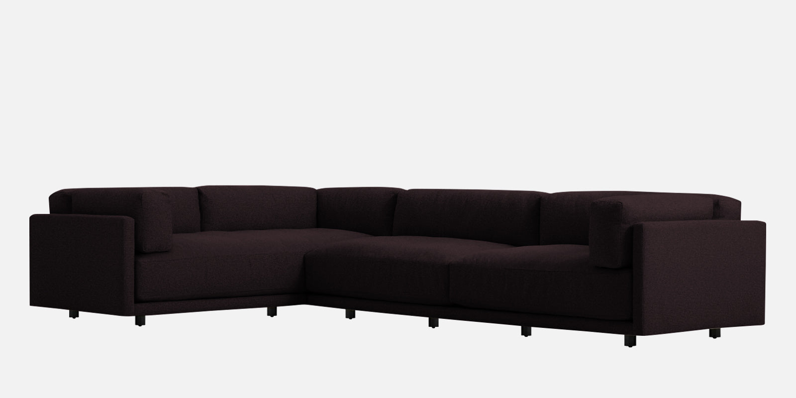 Nixon Fabric 6 Seater RHS Corner Sofa In cara brown Colour - Febonic Living