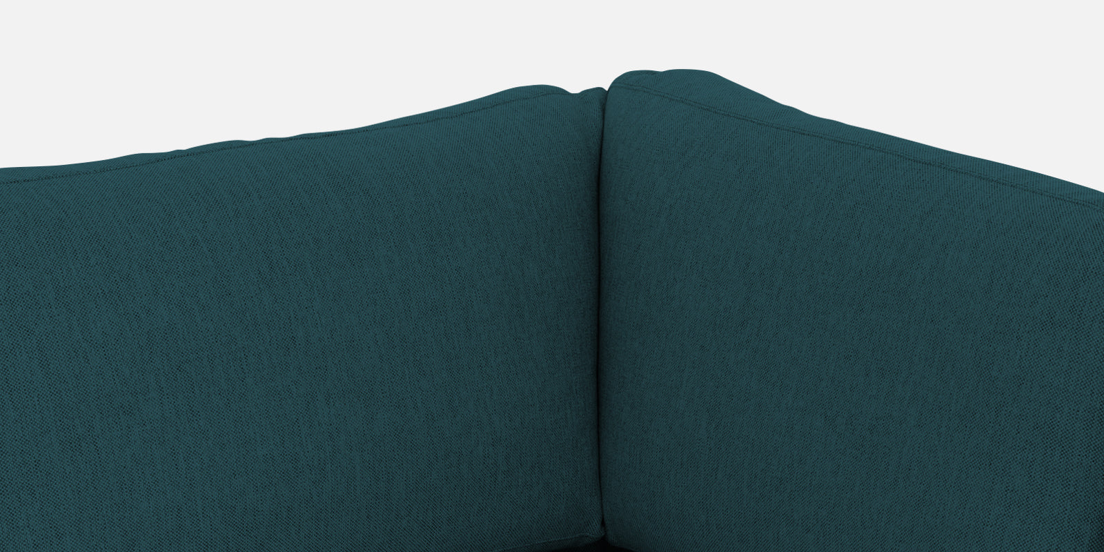 Freedom Velvet 6 Seater RHS Corner Sofa In Arabian Green Colour With Ottoman - Febonic Living